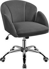 Modern Computer Desk Chair with Armrests, Cute Makeup Vanity Swivel Chair
