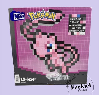 MEGA Pokémon: Mew Build Your Pixel Art 434 pcs Builder Set. Free Shipping!!