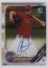 2019 Bowman Chrome Prospects Auto Cole Irvin #CPA-CI Auto 6u5