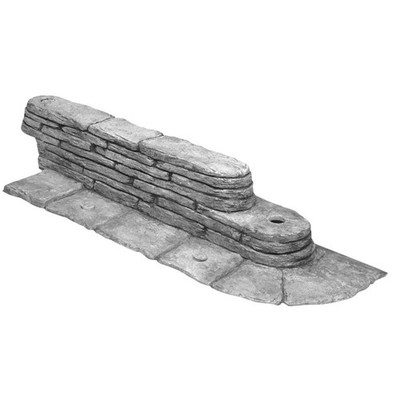 2032HD Bedrocks TrimFree Gray, 20 Feet   Natural Stacked Slate Design Garden ...