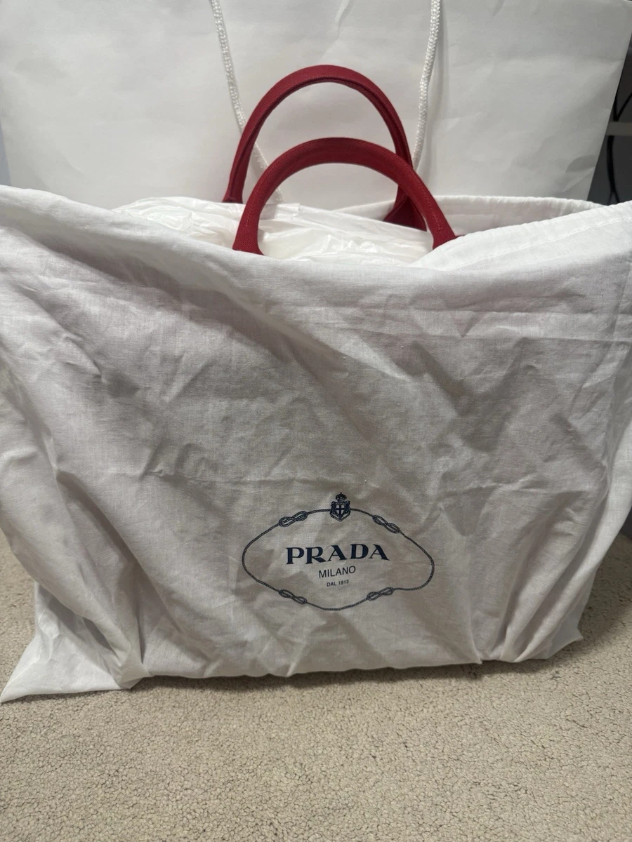 PRADA Canapa Tote Red Bags & Handbags for Women for sale | eBay