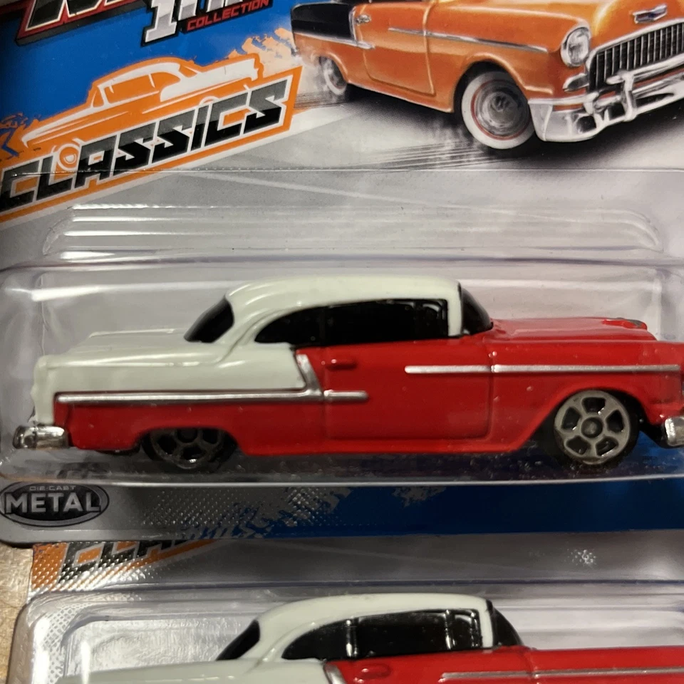 Maisto 1956 Chevrolet Bel Air Fresh Metal 100 Collection Classics Red &white (2) - Image 2 of 4