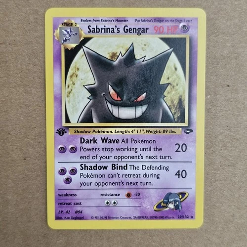 Sabrina's Gengar 29/132 Gym Challenge First Edition - GEM MINT COND - Pokemon