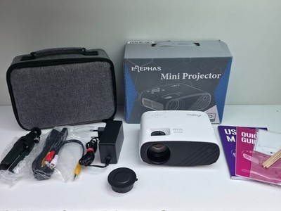 ELEPHAS BL128 Mini Beamer, WiFi Full HD 1080P 13000 Lux Andoid/IOS  BLITZBEREIT 