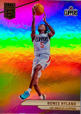 Bones Hyland 2023-24 Donruss Elite Basketball Holo Refractor Base Card # 66 NBA