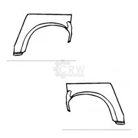 Reparaturblech Radlauf Seitenwand Set FüR Opel Corsa B Bj. 93-00