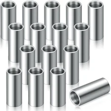 16 PCS 1/2x5/8x1-1/2 Inch Silver Seamless Steel Unthreaded Spacer for Bolts