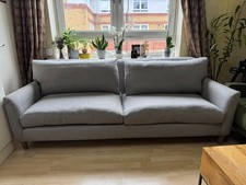 Loaf Schmoozer Grey 4 Seater Sofa in Twill RRP £2000+
