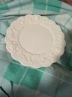 Vintage Westmoreland Decorative Grape Design Milk Glass Plate