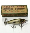 Vintage Creek Chub Injured Minnow Wood Fishing Lure Absolutely Beautiful