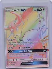Tauros GX (Secret) 156/149 Holo Secret Raro SM Set Base Pokemon Near Mint