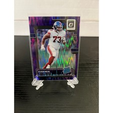 2022 Donruss Optic Evan Neal #251 Purple Shock RC Rookie New York Giants!
