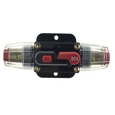 ZOOKOTO 12V-24V DC 80A Car Audio Inline Circuit Breaker Reset Fuse Holders... 