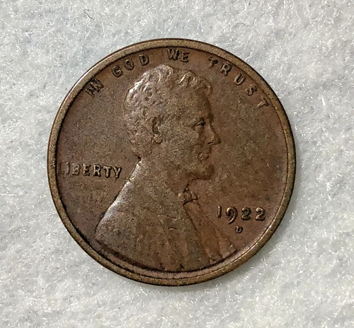 1922 D ** Wheat Penny** Denver Mint - Fine+ - Nice Rare Penny - Actual Scans