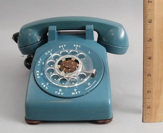 Vintage Western Electric Bell System Model 500 BLUE Rotary Dial Desk Telephone