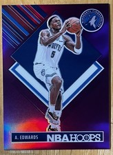 2024-25 NBA Hoops Tribute #286 ANTHONY EDWARDS Purple Prizms Premium /249