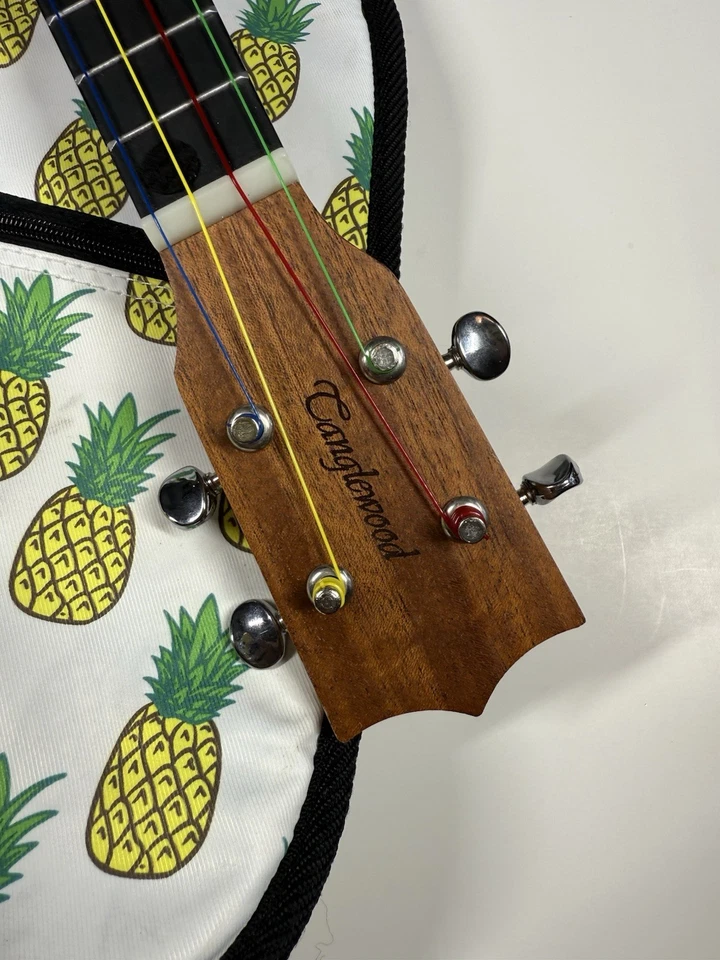 Tanglewood Tiare Ukulele TU101NA Learn To Play Multicolored Strings + Soft Case - Image 2 of 4