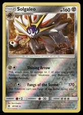 Solgaleo 87/145 Rare Guardians Rising Pokemon Reverse Holo Moderately Played