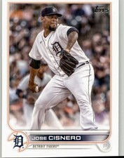 2022 Topps Update Jose Cisnero #US31 Detroit Tigers