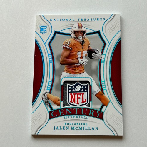 Jalen McMillan 2024 Panini National Treasures Rookie NFL Shield Card #CM-JMC 1/1