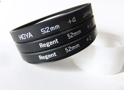 Regent/Hoya 52mm +1 +2 +4 Close Up Macro lens Filter Set - Image 1 of 3