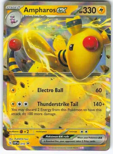 Ampharos ex 016 Sv: Scarlet & Violet Promo Cards Holo - NM
