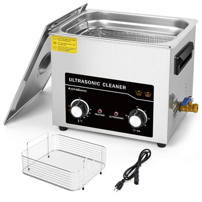Commercial Ultrasonic Cleaner with Knob, 10L Professional Ultrasonic Cleaner, 40