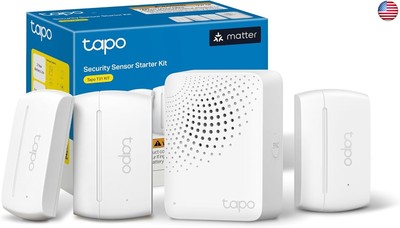 Tapo Door Sensor Starter KIT, Matter Compatible, 3X Smart Door Window Contact
