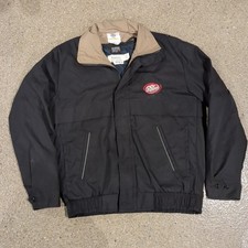 Men's Dr Pepper Riverside Flexbac Jacket Size M-L Made In USA Thinsulate Black