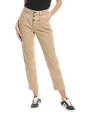 BRUNELLO CUCINELLI WOMEN'S LIGHT BEIGE RELAXED TROUSERS MSRP 1925 SIZE 44