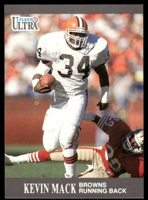1991 FLEER ULTRA FLEER KEVIN MACK CLEVELAND BROWNS #30 GRAY GREY BORDERS