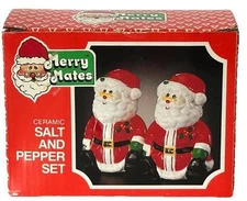 Merry Mayes Santa Claus Salt And Pepper Shakers, Mount Clemons Pottery