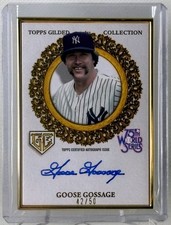 2025 Topps Gilded Champions - Goose Gossage Auto /50 Gold Frame #GCH-GG Yankees