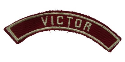 Victor RWS Red & White Community Strip CSP WHT Bdr (ZC135)