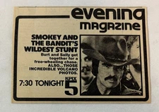 1980 KPIX tv ad~ EVENING MAGAZINE Burt Reynolds, Smokey And The Bandit
