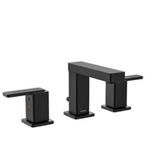 Válvula de grifo de baño de arco alto Moen TV6820BL Iver de 2 manijas incluida - negro mate