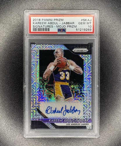 Kareem Abdul Jabbar [Mojo Prizm] #SKAJ 2018 Panini Prizm Signatures card