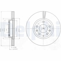 2X Delphi Bremsscheibe BG4255C FüR Mazda GH Sport MZR Ghefp GH10F Ghefs Ghefw
