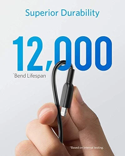 Anker PowerLine II Lightning Cable Apple MFi Certified Ultra-Durable Compatible - Image 4 of 4