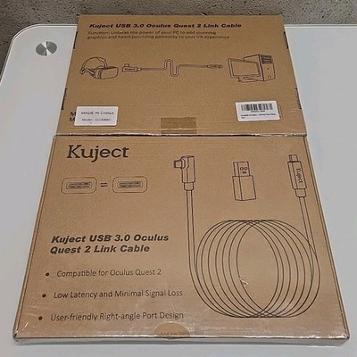Kuject USB 3.0 Oculus Quest 2 Link Cable New Pack Of 2 OC006BC Sealed