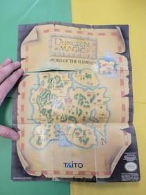 Dungeon Magic Sword of the Elements TAI-DM-US NES Nintendo Insert Poster Only