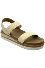 Yellow Box Women's Terry Wedge Sandals Ivory