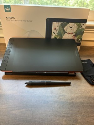 Huion Kamvas 12 GS1161 11.6  Drawing Tablet Pen Display w/ Stand & Pen Open Box