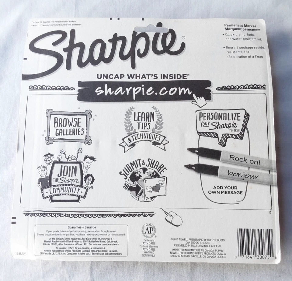 Marcador permanente Sharpie punta fina vintage surtido 44/juego 1813545 Foto 4 de 4