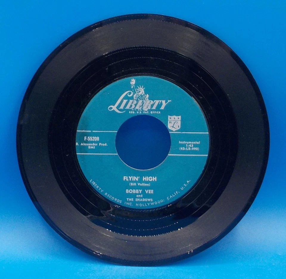 Bobby Vee & The Shadows 45 Suzie Baby / Flyin' High F5 Foto 2 de 2