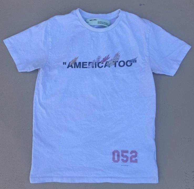 Off-White™ x Takashi Murakami “AMERICA TOO” Arrows Tee | eBay