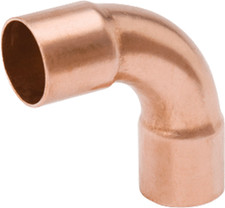Mueller W02074 90 Degree Elbow 2-1/8" x 1-3/8" OD Wrot Copper C x C