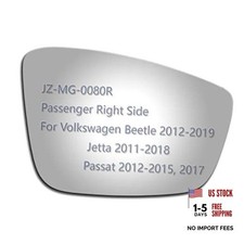 Side Mirror Glass fit for Volkswagen 2012 Passenger Right Side Mirror Glass