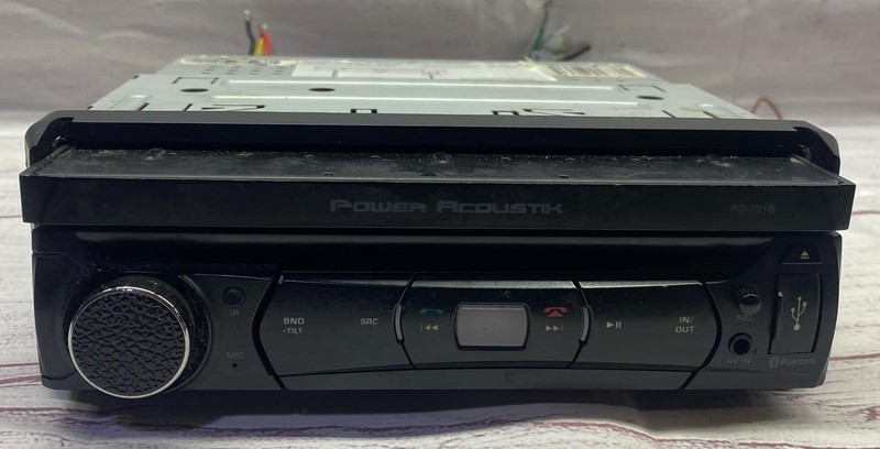 Power Acoustik PD-701B Receiver 7" Flip Touch Bluetooth DVD *As-Is READ*