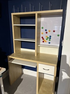 Children’s Desk With Shelves And Whiteboard